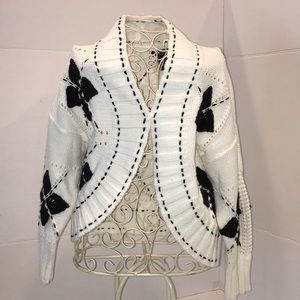 💕💕 Peck & Peck Sweater Black and White Sz M